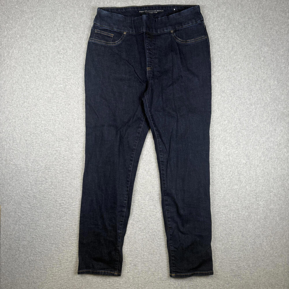 Chico's Women's Size 0.5R, US Size 6 Pull On Jegging Ankle Jeggings Jeans Blue